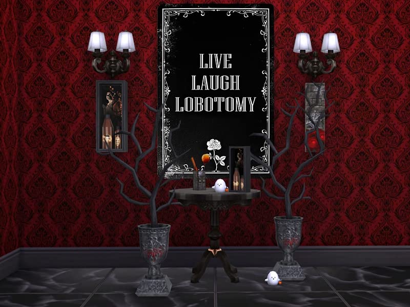 Bestylez Funny Dark Humor Goth Halloween Wall Decor Live Laugh Lobotomy Sign For Gothic Room  Home  Bedroom  Bathroom  Office 8 x 12 Inch (942) - Image 4